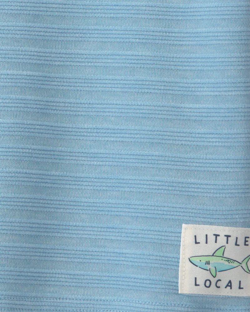 Toddler Boy 2-Piece Shark Top & Short Set - Blue