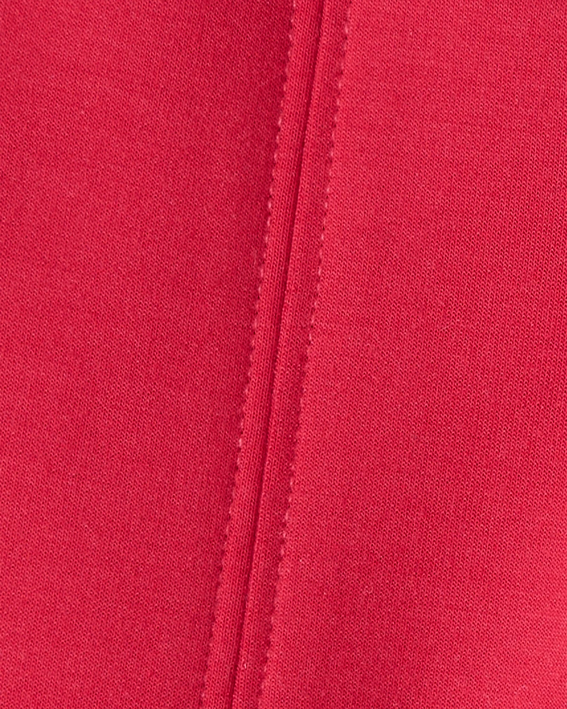 Baby Girl Pull-On Flare Pants - Red