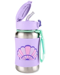 Spark Style Stainless Steel Straw Bottle - Seashell