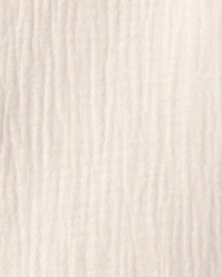 Girls Gauze Short-Sleeve Top - Cream