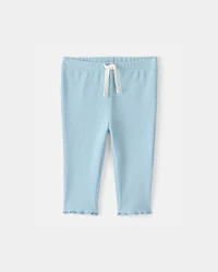 Baby Girl Rib Pants - Blue