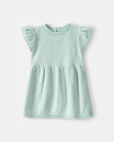 Baby Girl Sweater Dress - Green