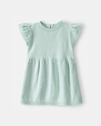 Baby Girl Sweater Dress - Green