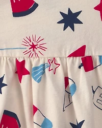 Baby Girl Fourth of July Sleeveless Knit Dress