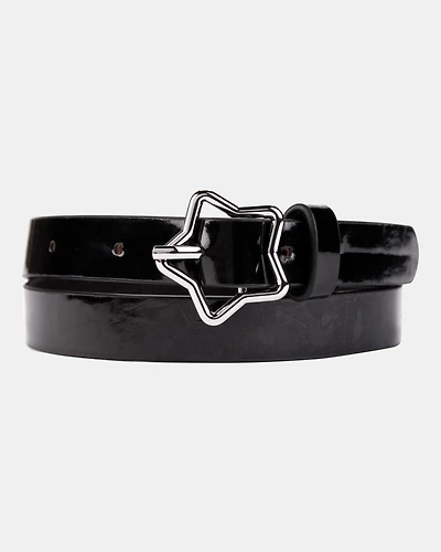 Star Buckle Belt - Black