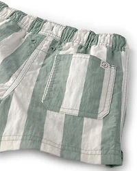 Baby Boy Recycled Swim Trunks in Stripes