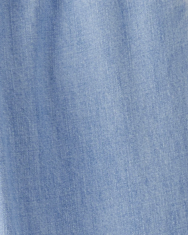 Toddler Boy Organic Cotton Chambray Pants
