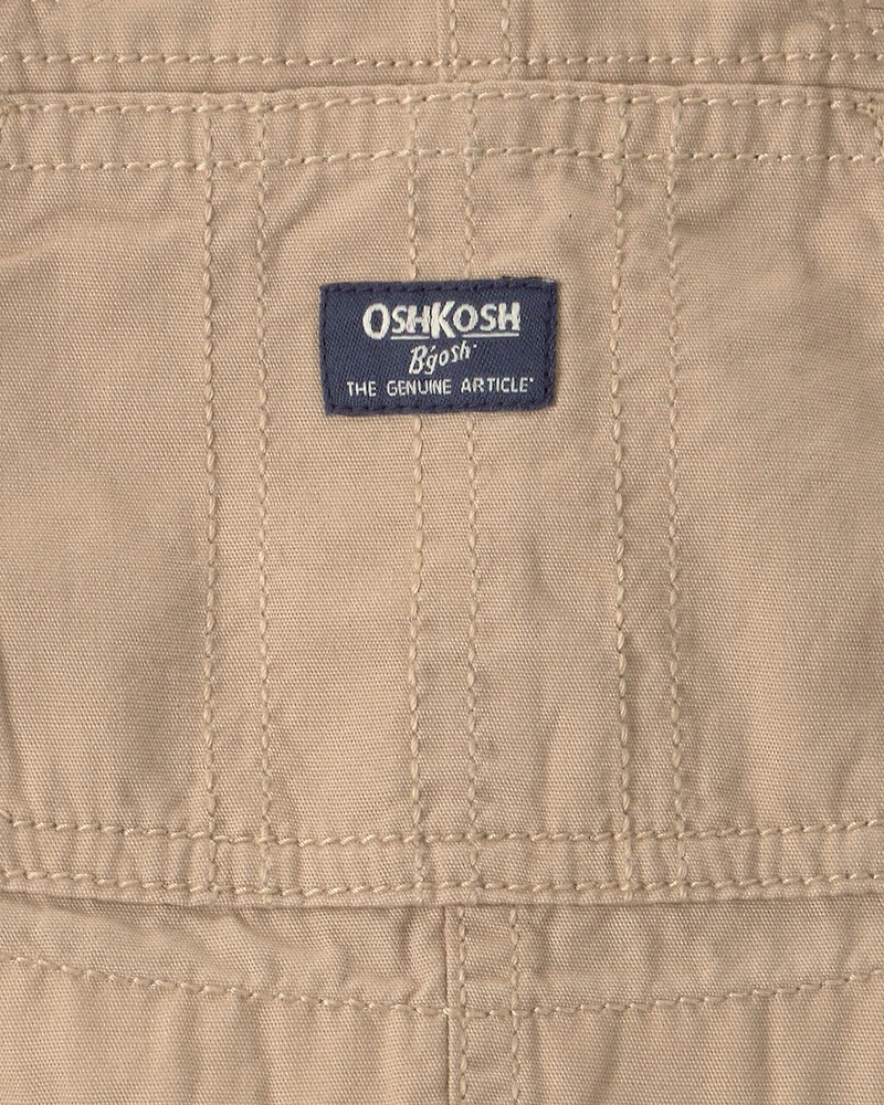 Baby Boy Canvas Shortall - Khaki