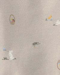 Baby 2-Piece Easter Bunny French Terry Tee & Pant Set - Cream