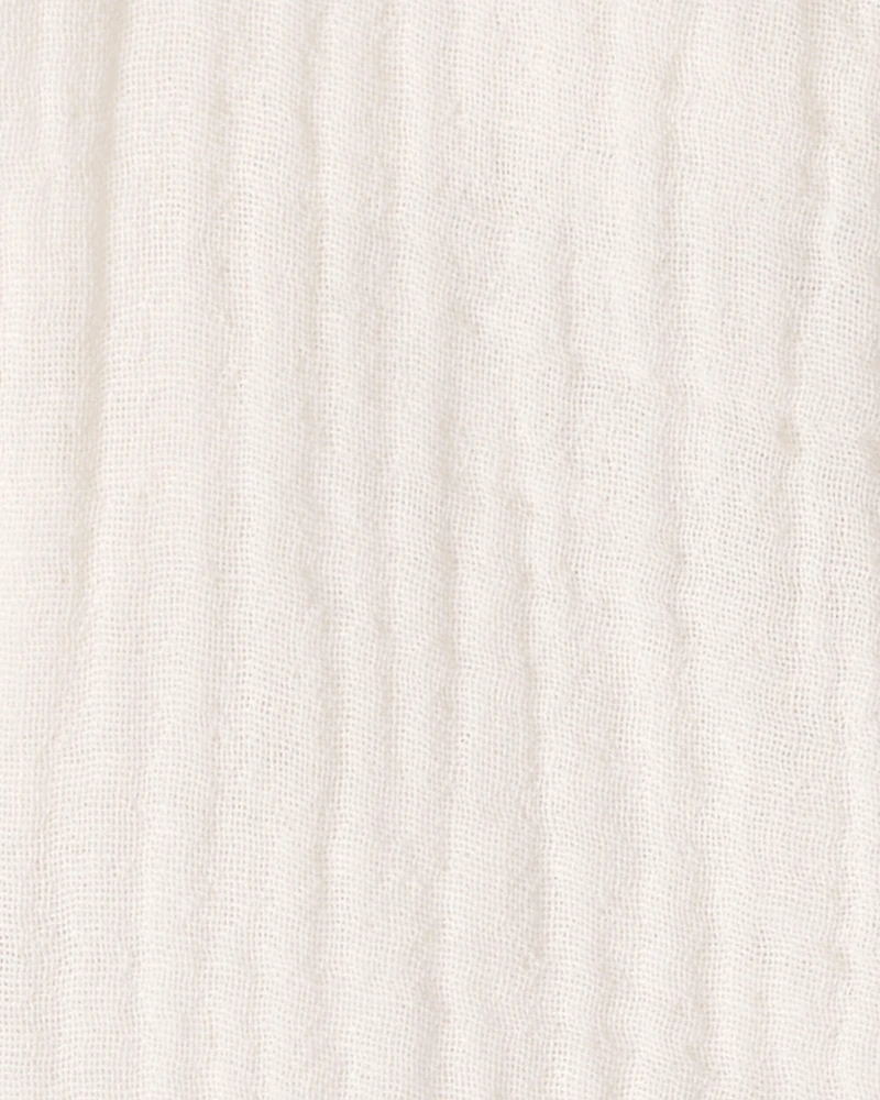 Baby Organic Cotton Gauze Shortalls