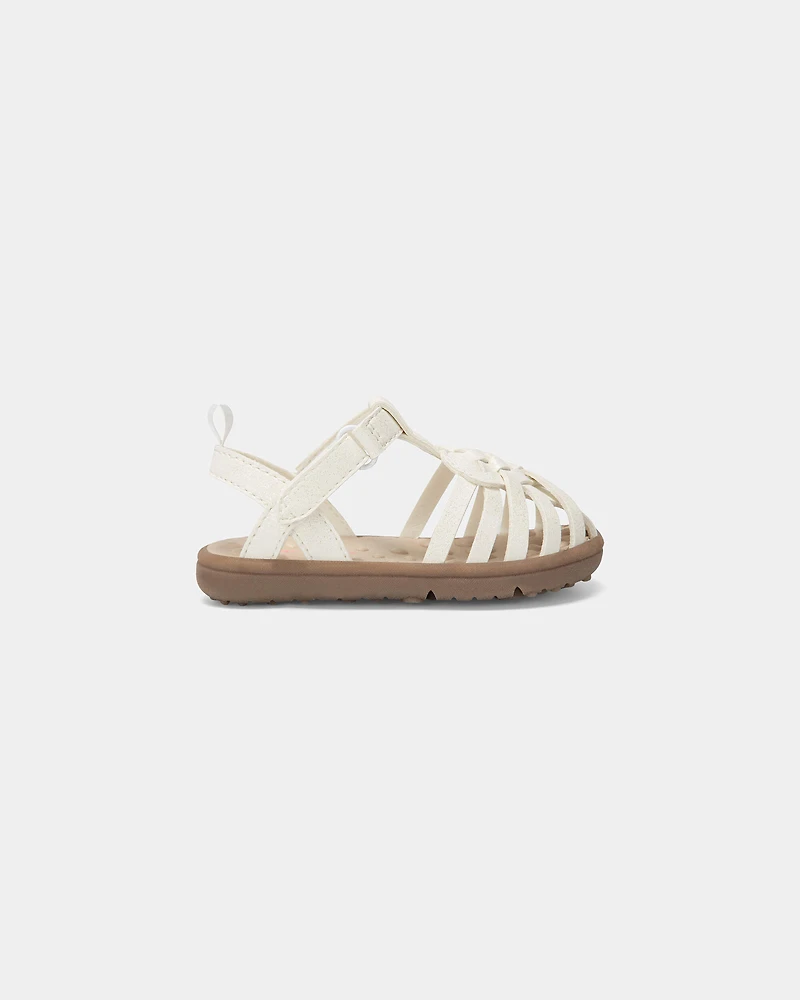 Baby Girl Every Step® First Walker Sandals - White