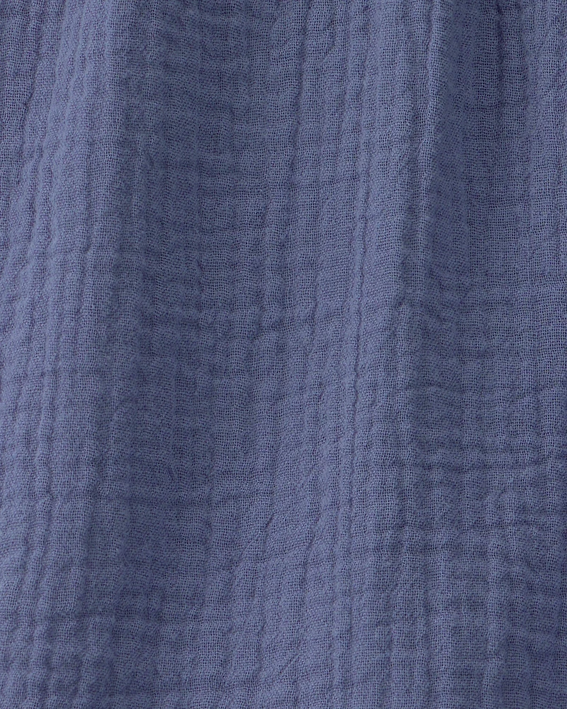 Boys Gauze Shorts - Blue