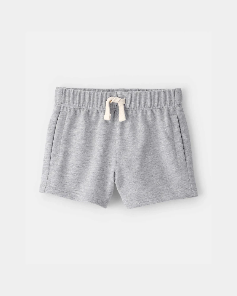 Baby Boy French Terry Shorts - Grey