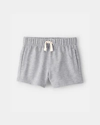Baby Boy French Terry Shorts - Grey