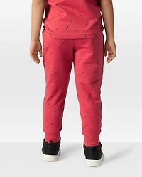 Toddler Boy Baseball French Terry Jogger - Red
