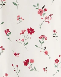 Baby Girl Organic Cotton Pajamas in Rosethorn Hollow Print