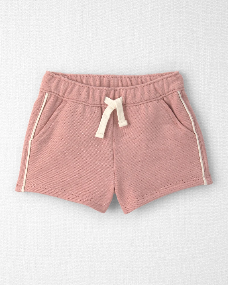 Baby Girl 2-Piece Organic Cotton French Terry Pullover & Short Set