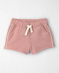 Baby Girl 2-Piece Organic Cotton French Terry Pullover & Short Set