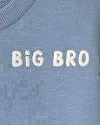 Toddler Boy  Organic Cotton Big Bro Pullover