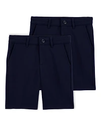 Kid 2-Pack Ponte Knit Uniform Pants - Navy