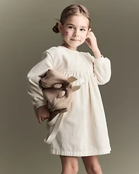 Toddler Girl Long-Sleeve Corduroy Dress