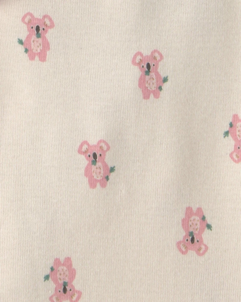 Baby Girl 5-Pack Bunny Multipack Bodysuits - Pink/Ivory