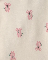 Baby Girl 5-Pack Bunny Multipack Bodysuits - Pink/Ivory