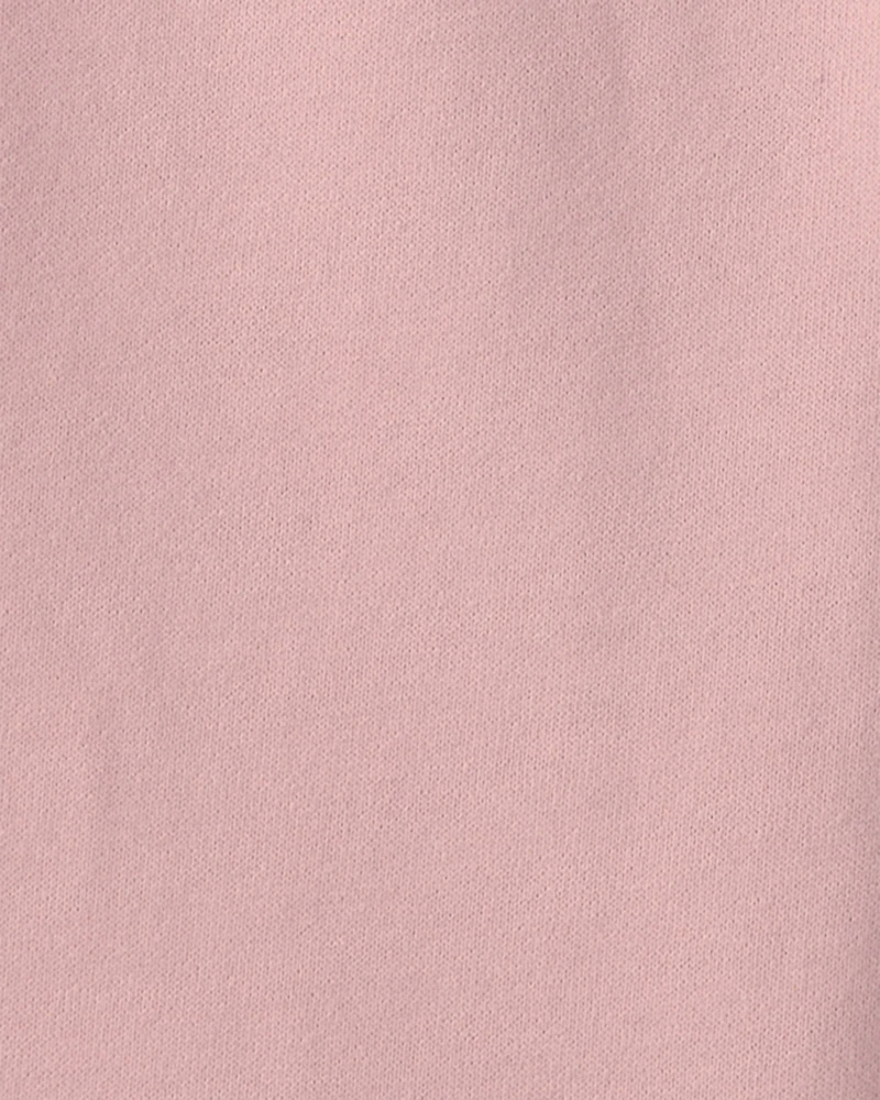 Toddler Girl 3-Piece Cat French Terry Long-Sleeve Layering Set - Pink/White