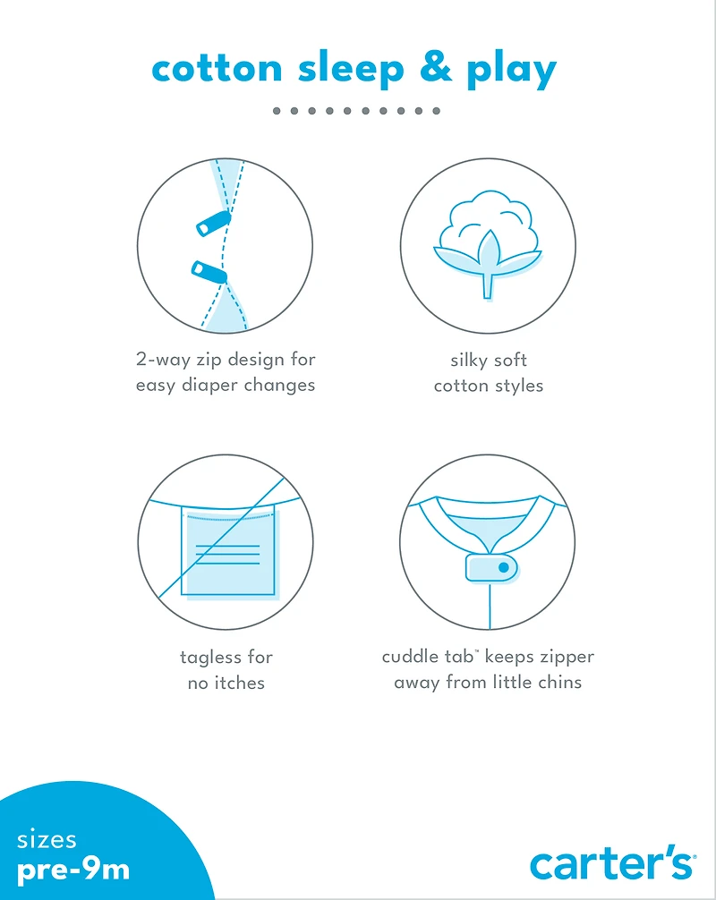 Baby Panda 2-Piece Sleep & Play Pajamas and Cap Set