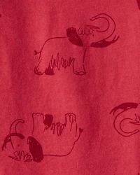 Baby Boy Mammoth Long-Sleeve Graphic Tee - Red