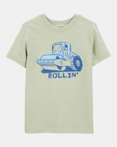 Toddler Boy Tractor Rollin' Short-Sleeve Graphic Tee - Olive