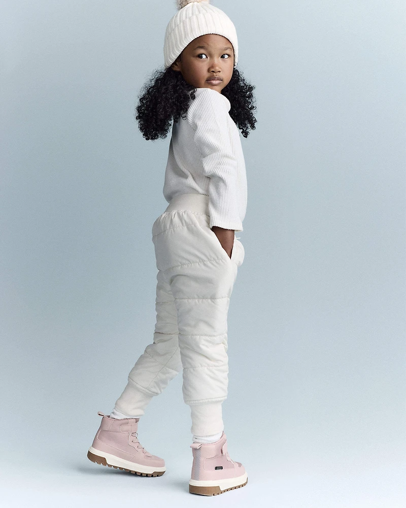 Toddler Ski Jogger Pant - Cream