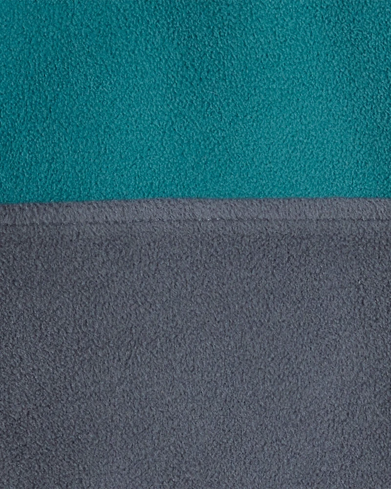 Boys Color Block Microfleece Quarter-Zip Pullover