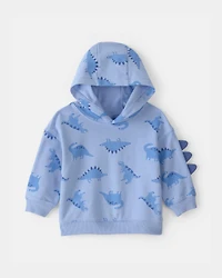 Baby Boy 2-Piece Dinosaur French Terry Hoodie & Joggers Set - Blue