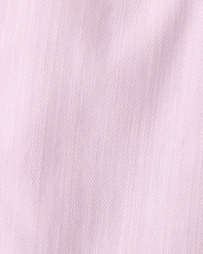 Baby Girl Drawstring Wide-Leg Pants - Pink