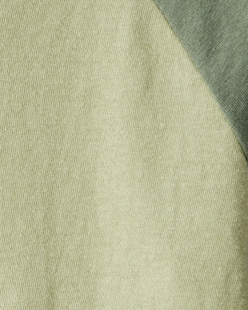 Toddler Boy Long-Sleeve Raglan Tee - Green