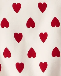 Baby Organic Cotton Bubble in Forever Hearts Print