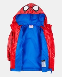 Toddler Boy Spider-Man Rain Jacket - Red
