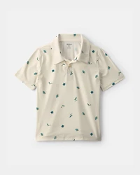 Boys Surf Active Polo Shirt - Ivory