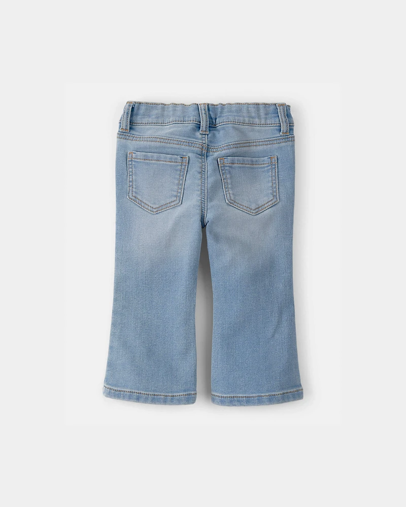 Baby Girl Denim Flare Jeans - Light Wash