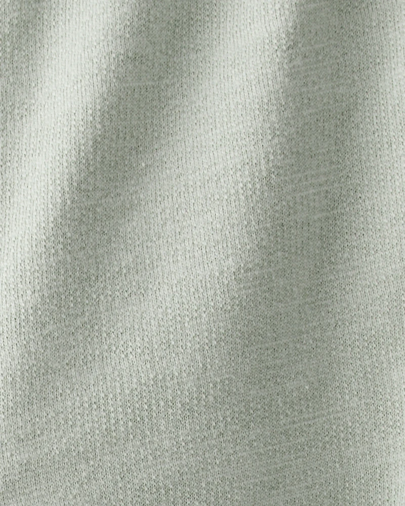 Toddler Girl Bow Pocket French Terry Pants - Green