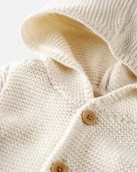 Toddler Organic Cotton Signature Stitch Cardigan