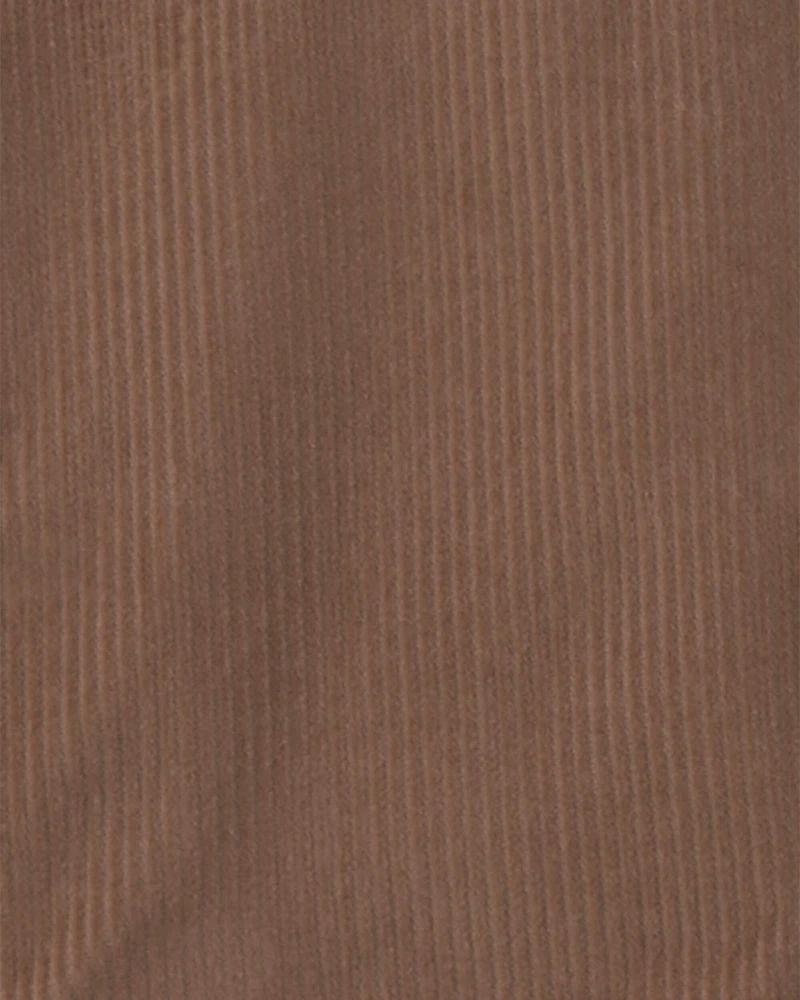 Baby Boy 2-Piece Twill Long-Sleeve Overall Set - Brown