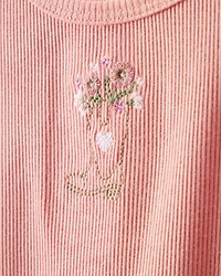 Toddler Girl Cowgirl Boot Cotton Short-Sleeve Top - Pink