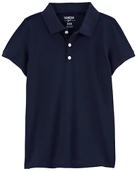 Girls Pique Cotton Uniform Polo