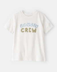 Toddler Cousin Crew Short-Sleeve Graphic Tee -White