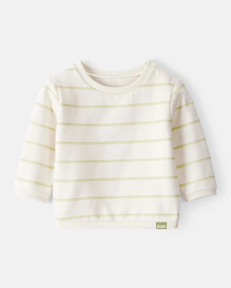 Baby Boy DayDream Fleece Long-Sleeve Pullover Sweatshirt - Ivory