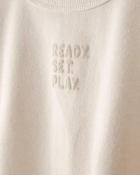 Baby French Terry Pullover Sweatshirt - Cream