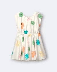 Toddler Girl Avenue Twirl™ Dress in Character Print - Cream