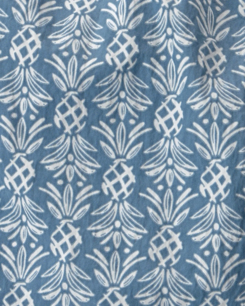 Toddler Boy Recycled Swim Trunks in Bloom Lagoon